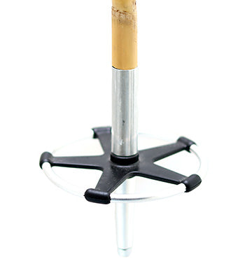 Bamboo Ski Pole Grips and Baskets