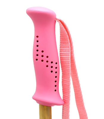 Bamboo Ski Pole Grips and Baskets