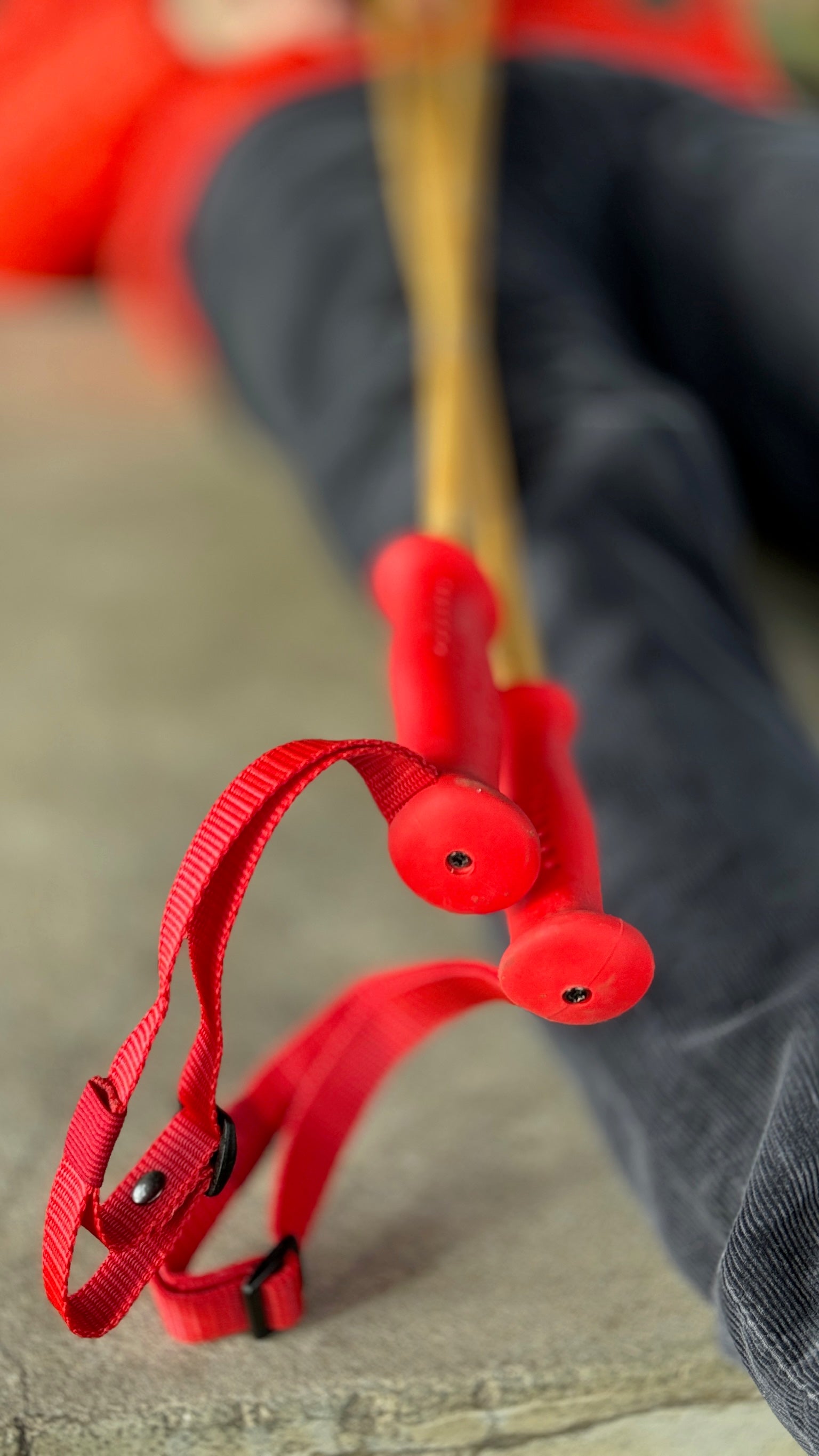 Bamboo Ski Pole Grips and Baskets
