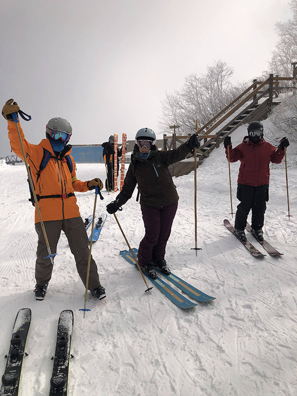 Bamboo Ski Pole Grips and Baskets